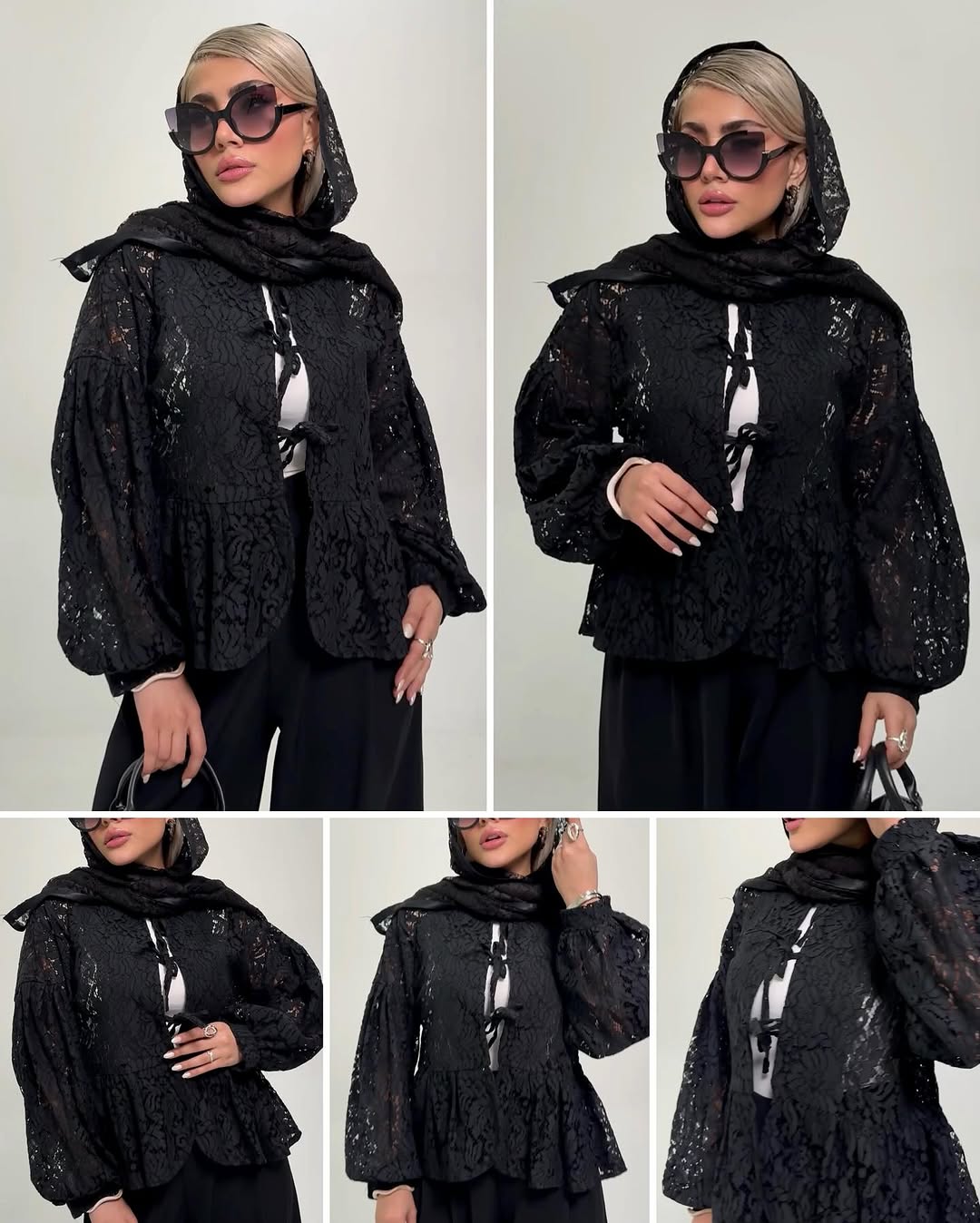 شومیز گیپور پایین چین