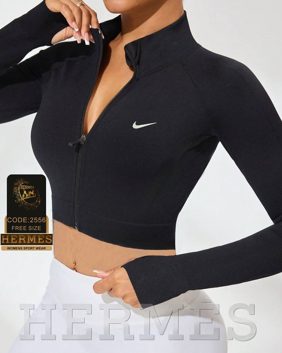 کراپ فینگردار NIKE استین رگلان